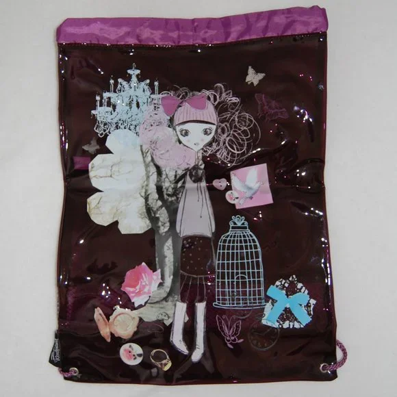 Paperchase Wonderland 2013, Back to School Purple Backpack, 12" Wide x 17" Tall - Picture 8 of 10